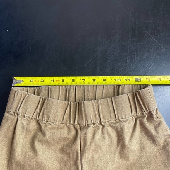 Soft Surroundings Brown Elastic Waist Mid Rise Straight Leg Pants Size Small - Picture 9 of 10
